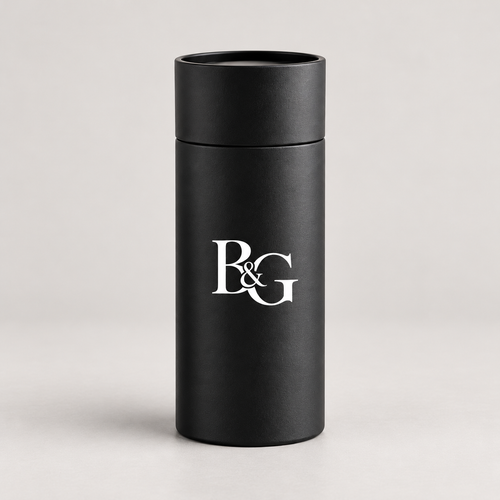 Bean & Gone Otis Vacuum Insulated Travel Mug — Black 300ml — B&G design mockup